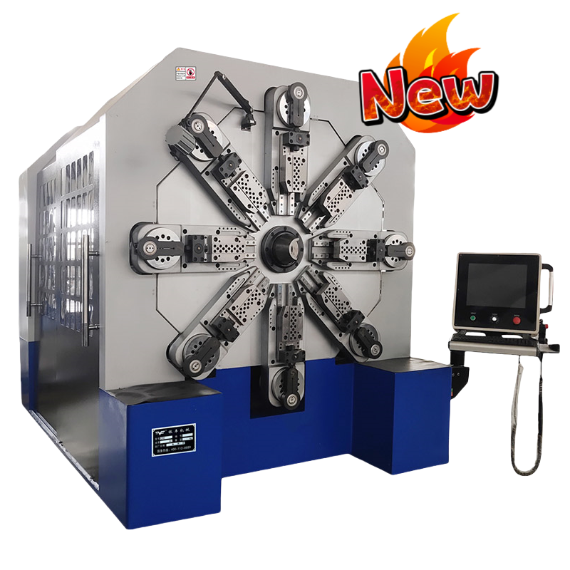 CNC1280 cam-less spring machine with 0.3-8.0mm wire diameter