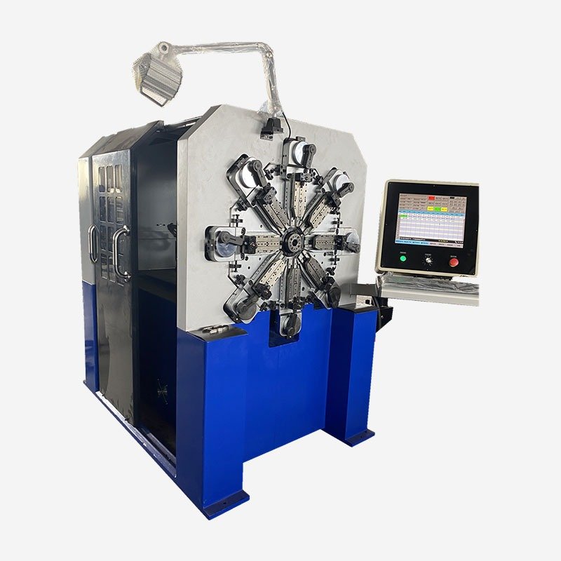 CNC1225 12-axis camless spring machine with spinner
