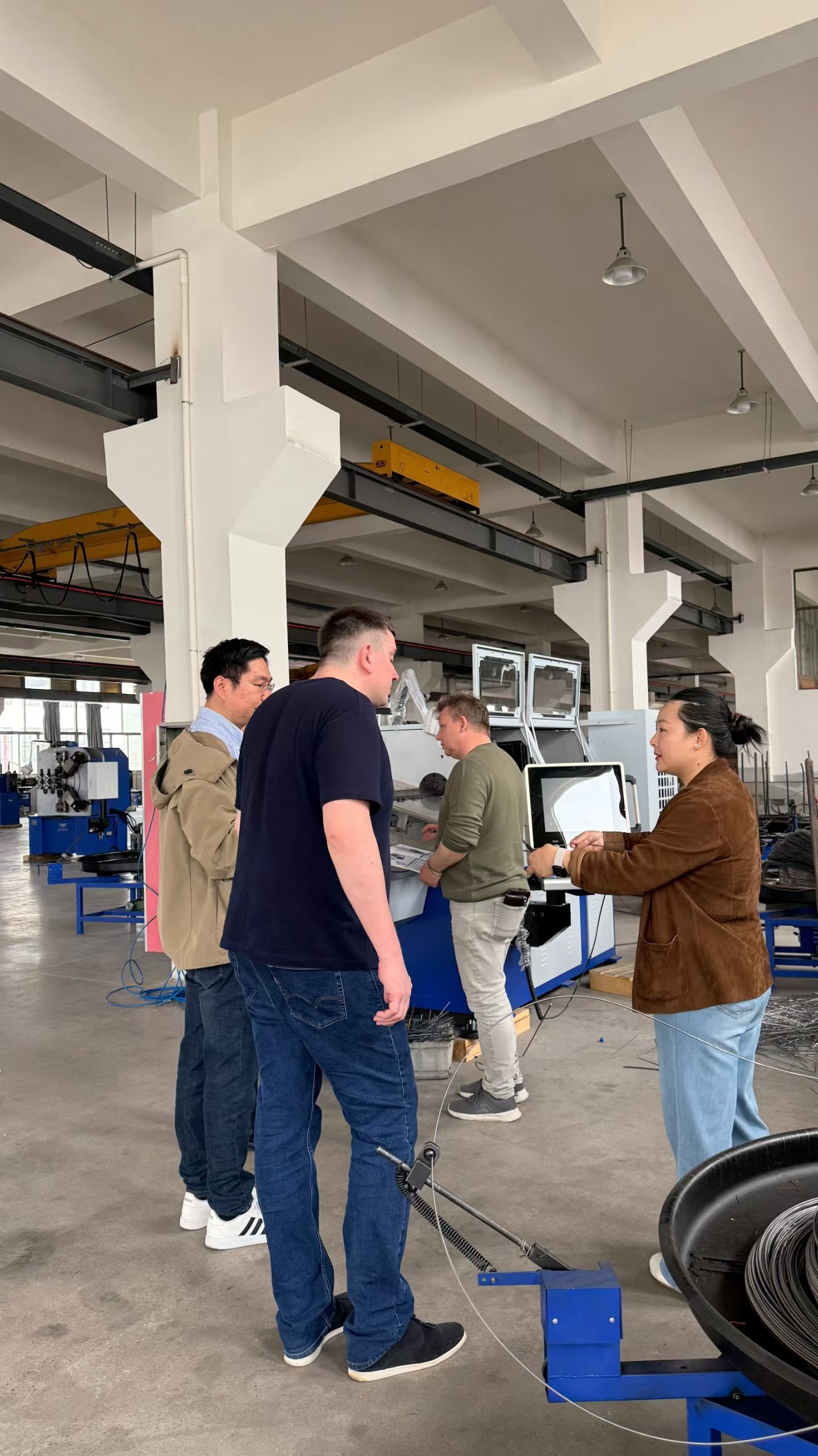 Ukraine customer factory visit and machine training at YF Yinfeng factory